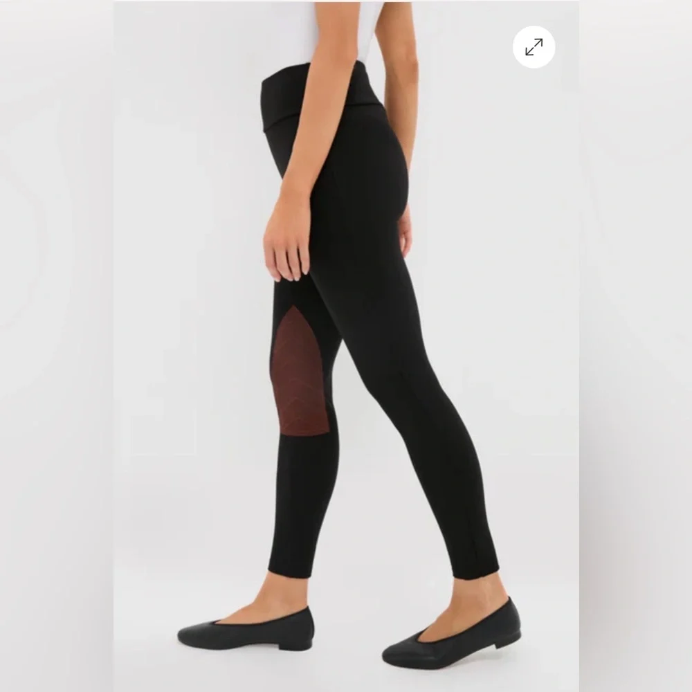 TUCKERNUCK Black Suede Patch Hughes Riding Legging-0316